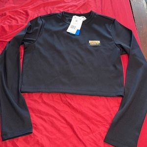 Womens adidas long sleeve crop tee